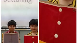 sensorial Buttoning learning kidsvideo bloomfield school [upl. by Hachmann683]