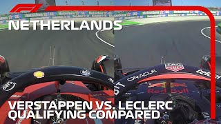 Max Verstappen vs Charles Leclerc Qualifying Laps Compared  2022 Dutch Grand Prix [upl. by Vaclava]