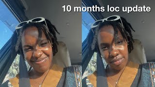 10 months loc update  conditioning my locs flat locs and finally going to a loctician [upl. by Xam6]