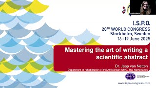 Webinar Mastering the art of writing a scientific abstract [upl. by Zashin124]