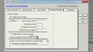 Setting Up Finance Charges in Sage 50 Accounting [upl. by Zulaledairam]