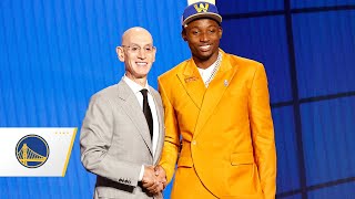 Golden State Warriors Select Jonathan Kuminga in 2021 NBA Draft [upl. by Leifer]