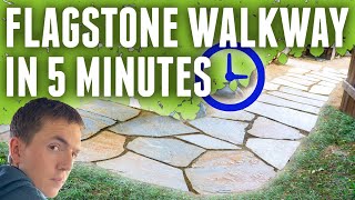 Build a Flagstone Pathway In 5 Minutes [upl. by Notrab]