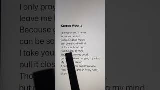 Stereo Hearts  Gym Class Heroes Lyrics in Karaoke  Sujal Khadgi🖤 [upl. by Mannie]