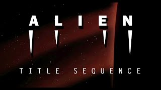 ALIEN 1979  the subliminal title sequence  film analysis by Rob Ager [upl. by Trixi743]