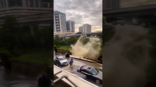 Epic Footage Devastating Landslide amp Flood Strikes Seri Kembangan in Malaysia مليسيا‎ [upl. by Monty]