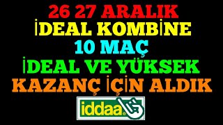 PREMİER LİG İLE  27 ARALIK 2023 İDDAA TAHMİNLERİ [upl. by Villada448]