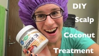 DIY Hair Care Coconut Oil Moisturizing Dry Scalp Treatment [upl. by Sikata44]