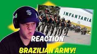 AMERICAN REACTS to BRAZILS ARMY [upl. by Domineca]