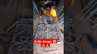 Grille design fabrication grille design hindisong shortvideo irongrill 🙏🙏🤙 [upl. by Horick]