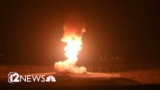 Watch the Air Force test a Minuteman III missile from Vandenberg AFB in all its fiery glory [upl. by Wendell896]