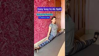 Easy way to do split  Middle split  Side split  split  leg flexibility split muskanrana [upl. by Yarb]