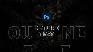 Outlune Text Effect in Photoshop 🔥 shorts [upl. by Hux]