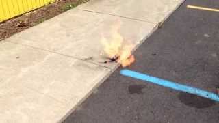 What happens when you puncture a LiPo battery [upl. by Peta484]