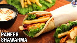 Paneer Shawarma at Home  Veg Shawarma Roll Recipe  How to Make Shawarma  Chef Bhumika [upl. by Nilesoy]