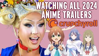 Watching ALL Anime Summer 2024 Trailers on Crunchyroll [upl. by Orihakat]