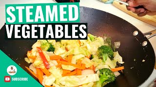 Jamaican Steamed Vegetables  Steam Vegetables  How to make Steam Vegetables  by chefali1027 [upl. by Yeneffit]