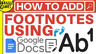 Google Docs Footnotes [upl. by Harley]