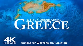 4K Best of GREECE 2024 🇬🇷 5 HOUR Drone Aerial  Ελλάδα [upl. by Alue449]