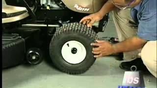 How to Repair a Lawn Tractor Tire Video Help from Sears PartsDirect [upl. by Ettesoj]