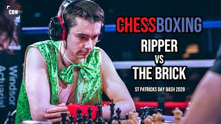 Chessboxing  Ripper vs The Brick  St Patricks Day Bash 2020  Chess Boxing [upl. by Flessel]