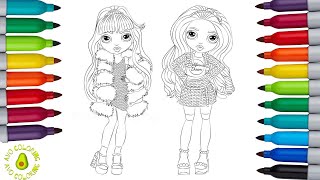 Rainbow High Doll Coloring Book Page Violet Willow Skyler Bradshaw [upl. by Eycats]