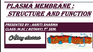 Plasma membrane Structure and Function  Cell Membrane  Plasmalemma [upl. by Yenor550]