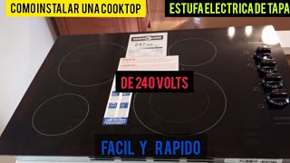 como instalar una estufa de tapa  cook top facil y rapido [upl. by Anaicul]