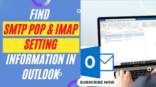 How to Find SMTP Server In Outlook 365  How To Find SMPT Host And Port In Outlook [upl. by Adnawuj]