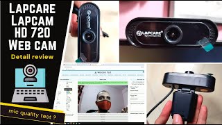 Lapcare Lapcam HD 720 PX Noise Isolated Microphone with Computer HD streaming Web cam detail review [upl. by Noellyn]