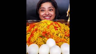 12 PACKET VEGETABLE MAGGI WITH 20 BOILED EGGS AND CHICKEN CHEESE CREPE WRAPS SPICY EXTRA GRAVYASMR [upl. by Hairaza]