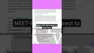 NEETPYQ 2014 direct to ncert lines neet biology neet2025 [upl. by Yasdnyl]