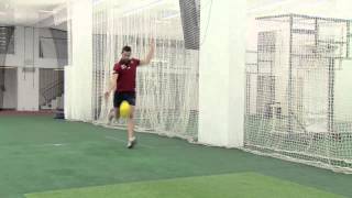 AFL Kicking Contest  Jeremy Howe v Matt Wade [upl. by Elauqsap]