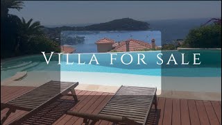 Villa for sale in Villefranche sur mer facing St Jean Cap Ferrat close to the sea and amenities [upl. by Nylrac394]