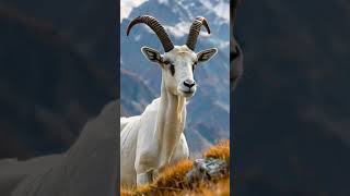 Addax In Mountains addax animal wildlife mountain ai aiinsights shorts ytshorts [upl. by Adnilec792]