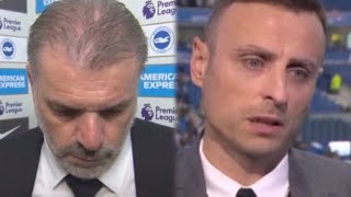 Worst Lost Since I Been HereAnge Postecoglou amp Berbatov Post Match interviewBrighton 32 Tottenham [upl. by Araf]