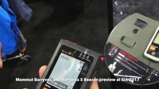 Mammut Barryvox and Barryvox S Beacon preview at SIA 2017 [upl. by Etiam]