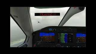 TBM 940 MID AIR COLLISION AVOIDED [upl. by Akinal649]