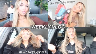 weekly vlog  events revolve haul and new hair✨ [upl. by Cornish]