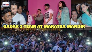 Gadar 2 Teams Surprise Visit at Maratha Mandir Cinema  Utkarsh Sharma Simrat Kaur Anil Sharma [upl. by Ettenoj]