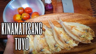 Kinamatisang Tuyo  Dried Fish Filipino Recipe  Lutong Bombero [upl. by Lourie]