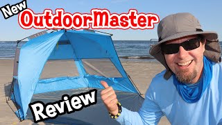 OutdoorMaster XL Beach Tent Review Beach Shade Size Comparison [upl. by Llennoj]