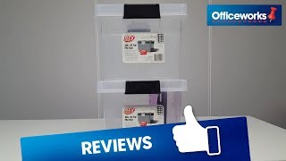 Ezy Storage 30 L File Box Overview [upl. by Enyrb]