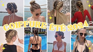 ♡ TUTO COIFFURE ETE 2024 ♡ coiffure summer PRATIQUE pour les vacances ♡ coifure pour aller la plage [upl. by Hallam337]