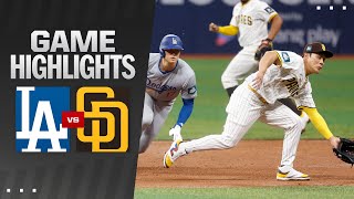 Dodgers vs Padres Game Highlights 32024  MLB Highlights [upl. by Oniram]