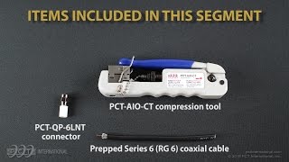 PCT Tutorial PCTQP6LNT and PCTAIOCT Connector Prep and Installation [upl. by Hardej]