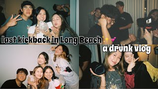 last csulb kickback 🥲🍻 a very drunk amp chaotic vlog [upl. by Ynomrah]