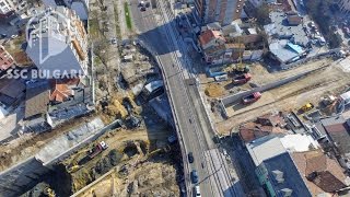 Sofia Metro Line 3 st 14 depot TBM  Метродиаметър 3 ст 14 и метро депо 2132017 [upl. by Eicart]