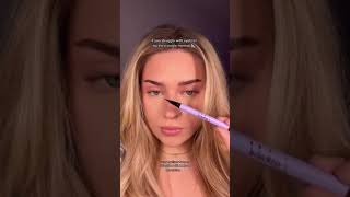 Triangle eyeliner method 📐 by lenkalul eyemakeup dosubscribeformore thanksforwatching [upl. by Nimoynib50]