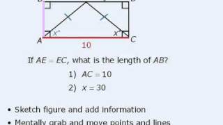 GMAT Prep  Data Sufficiency Lesson 9  Geometry Questions [upl. by Aidnama467]